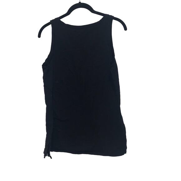 CASUAL CORNER, Women's, Top, Scoop Neck, Sleeveless, Size M, Black - Picture 3 of 3